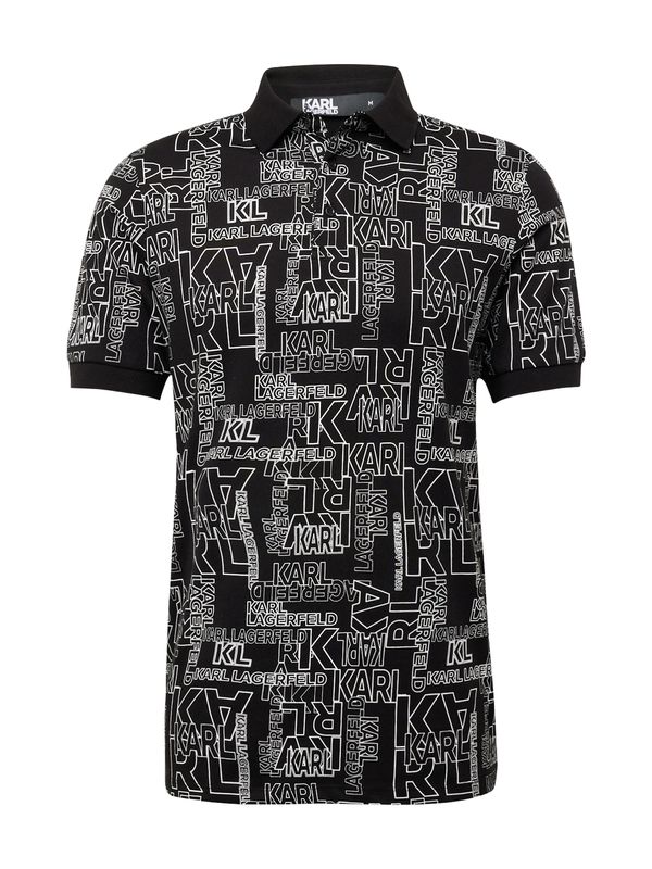 Karl Lagerfeld Karl Lagerfeld Тениска  черно / бяло