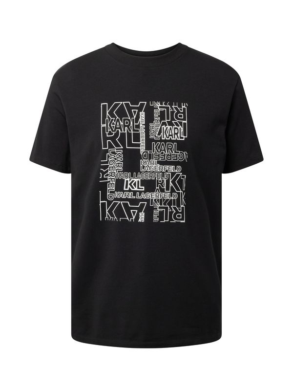 Karl Lagerfeld Karl Lagerfeld Тениска  черно / бяло