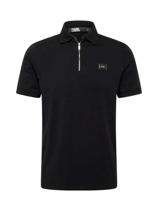 Karl Lagerfeld Karl Lagerfeld Тениска  черно / мръсно бяло