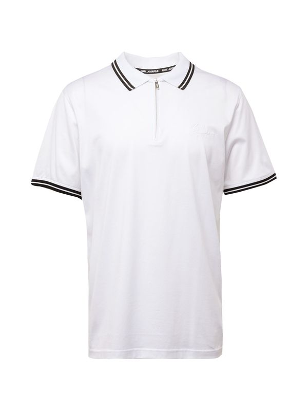 Karl Lagerfeld Karl Lagerfeld Тениска  черно / мръсно бяло