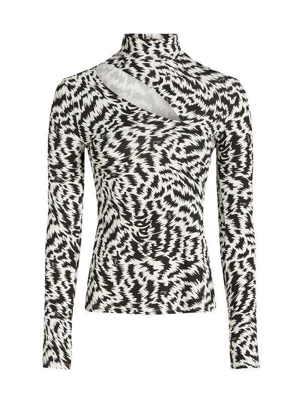 Karl Lagerfeld Karl Lagerfeld Тениска 'Elektrika'  черно / бяло