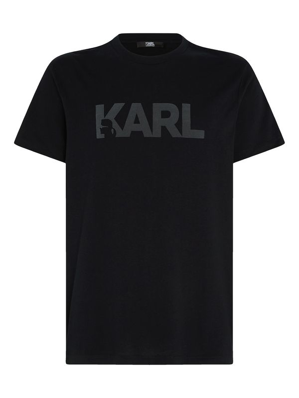 Karl Lagerfeld Karl Lagerfeld Тениска  графитено сиво / черно