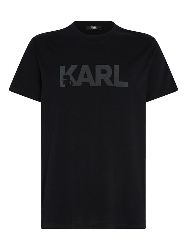 Karl Lagerfeld Karl Lagerfeld Тениска  графитено сиво / черно