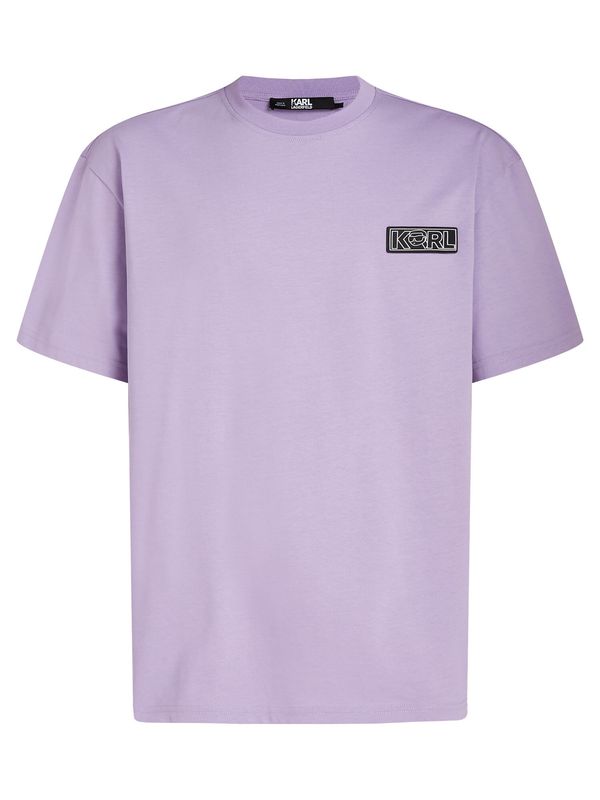 Karl Lagerfeld Karl Lagerfeld Тениска 'Ikonik 2.0'  светлолилаво / черно