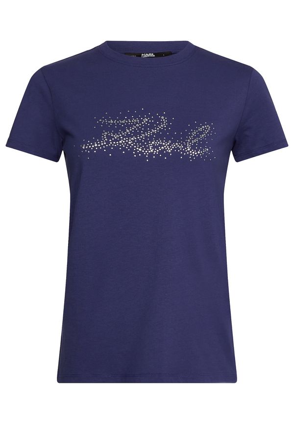 Karl Lagerfeld Karl Lagerfeld Тениска  индиго / сребърно