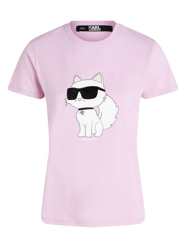 Karl Lagerfeld Karl Lagerfeld Тениска  лавандула / черно / бяло