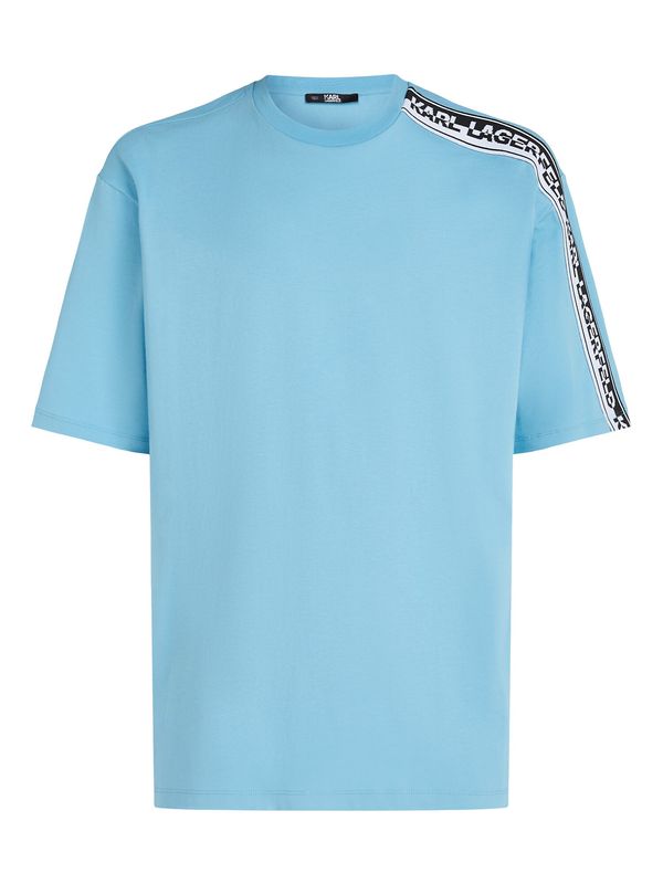 Karl Lagerfeld Karl Lagerfeld Тениска  небесносиньо / черно / бяло