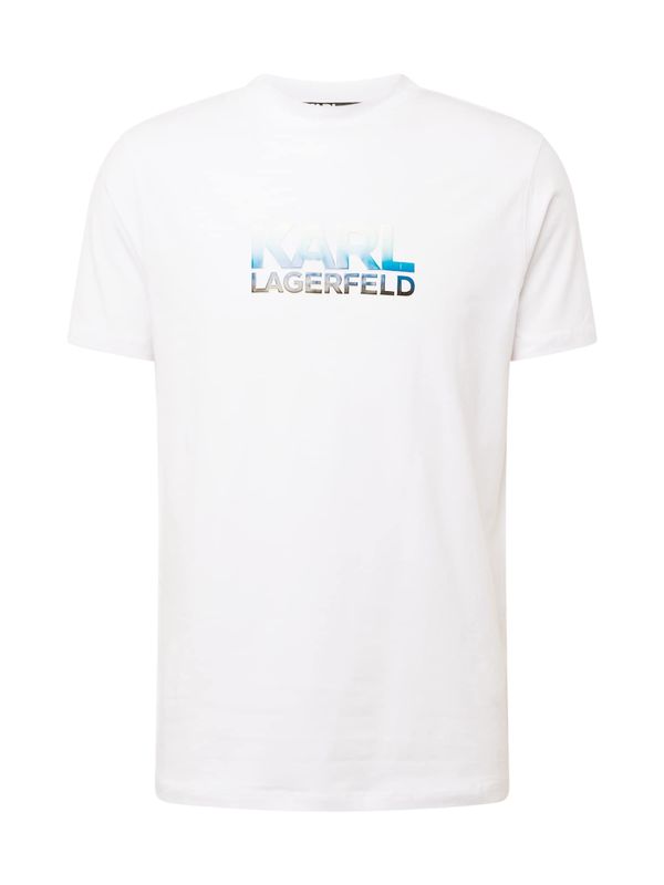 Karl Lagerfeld Karl Lagerfeld Тениска  небесносиньо / черно / бяло