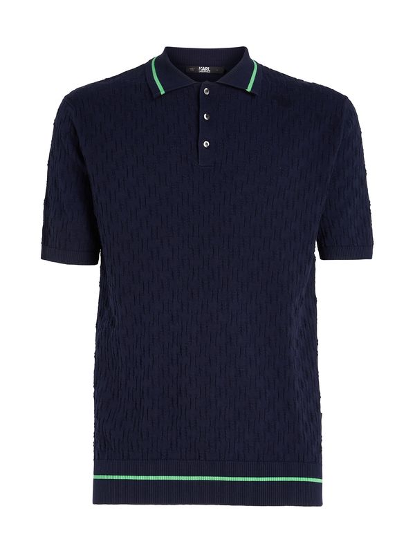 Karl Lagerfeld Karl Lagerfeld Тениска  нейви синьо / аквамарин