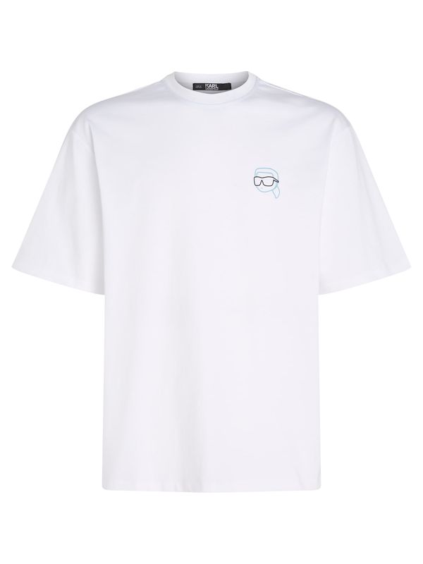 Karl Lagerfeld Karl Lagerfeld Тениска  синьо / черно / бяло