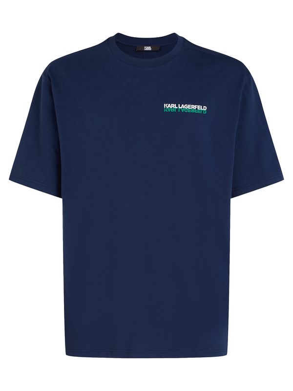 Karl Lagerfeld Karl Lagerfeld Тениска  синьо / зелено / бяло