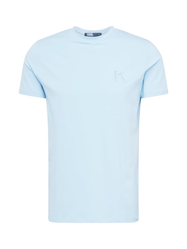 Karl Lagerfeld Karl Lagerfeld Тениска  светлосиньо / бяло