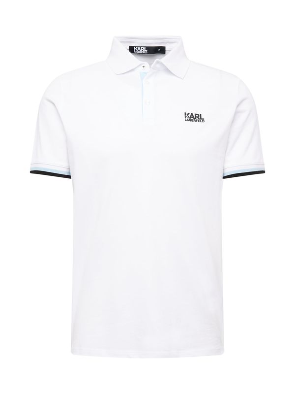 Karl Lagerfeld Karl Lagerfeld Тениска  светлосиньо / черно / бяло