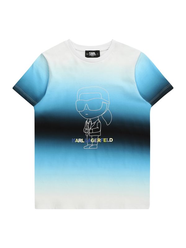 Karl Lagerfeld Karl Lagerfeld Тениска  светлосиньо / тъмносиньо / светложълто / мръсно бяло