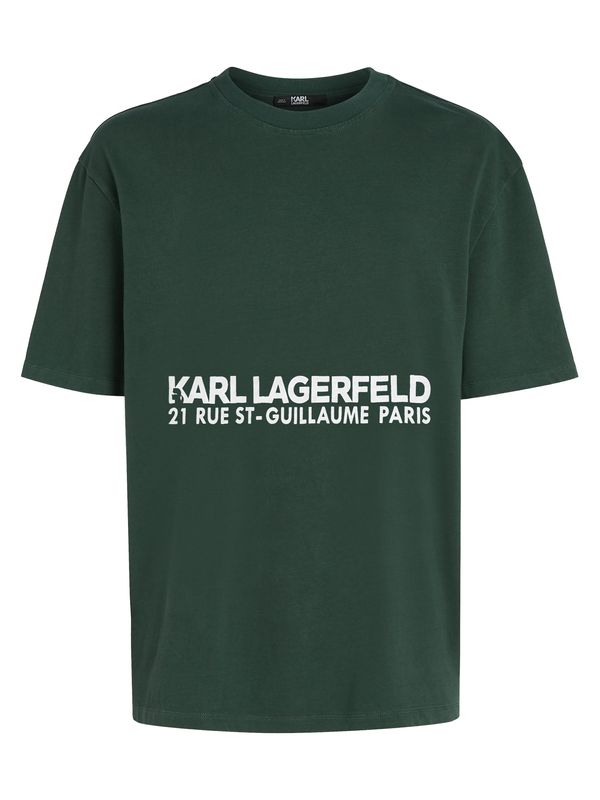 Karl Lagerfeld Karl Lagerfeld Тениска  зелено / бяло