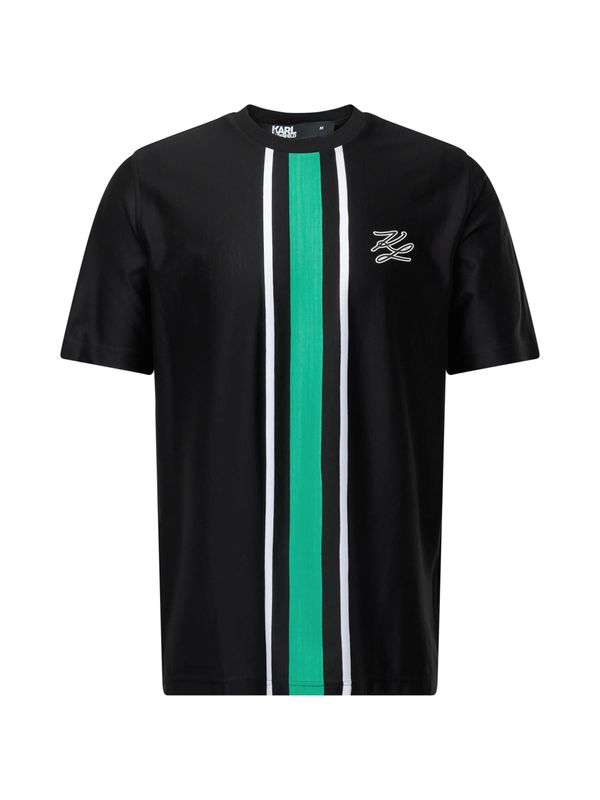Karl Lagerfeld Karl Lagerfeld Тениска  зелено / черно / бяло