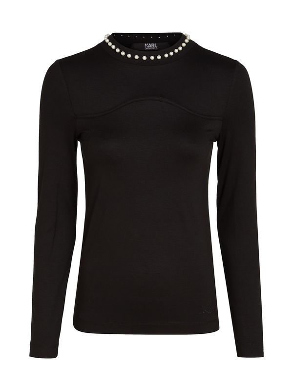 Karl Lagerfeld Karl Lagerfeld Топ  черно / бяло