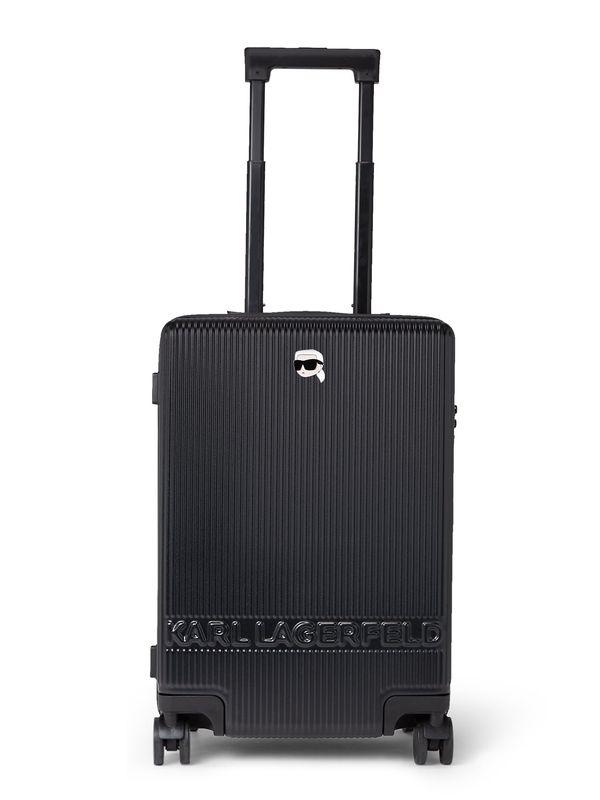 Karl Lagerfeld Karl Lagerfeld Троли чанта 'Ikonik'  черно / бяло