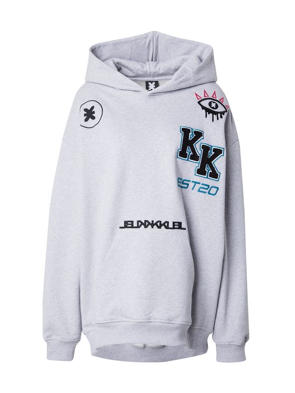 Karo Kauer Karo Kauer Суичър  светлосиньо / сив меланж / светлочервено / черно