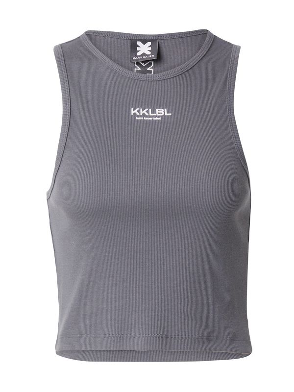 Karo Kauer Karo Kauer Топ  тъмносиво / бяло