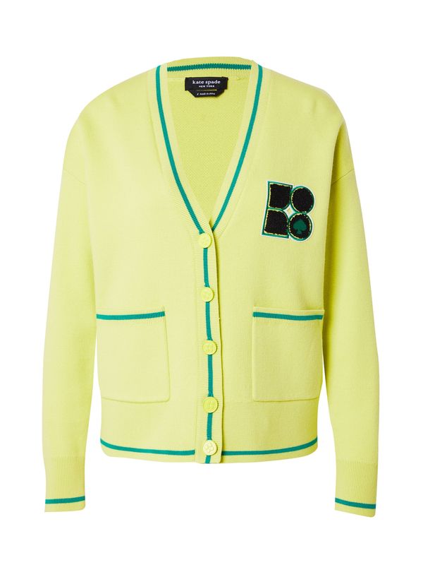 Kate Spade Kate Spade Плетена жилетка 'NOEL'  лимоненожълто / зелено