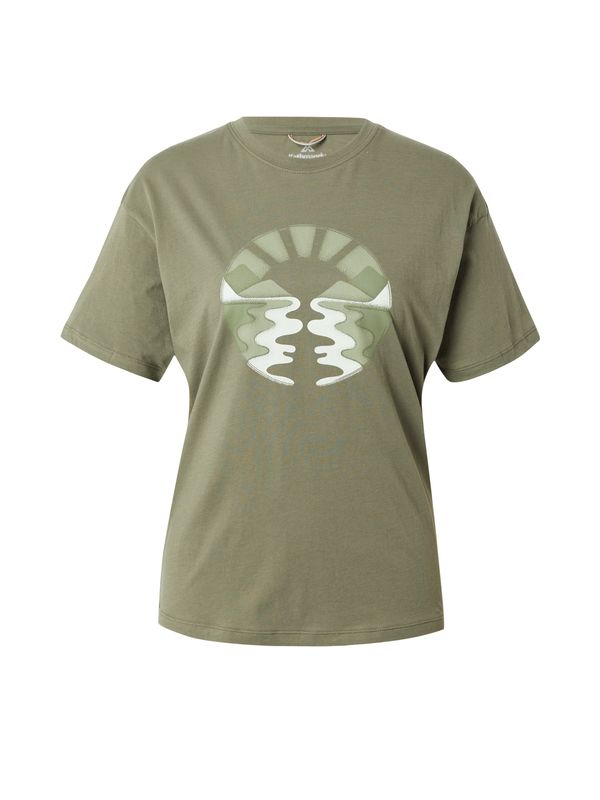 Kathmandu Kathmandu Тениска 'RETRO SUNSET'  каки / бяло