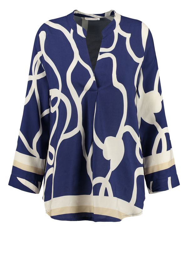 Key Largo Key Largo Блуза 'CLASH'  бежово / нейви синьо