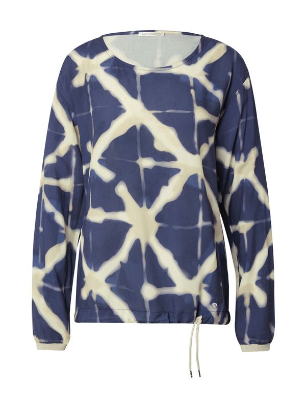 Key Largo Key Largo Блуза 'JAVA'  цвят "пясък" / нейви синьо / бяло