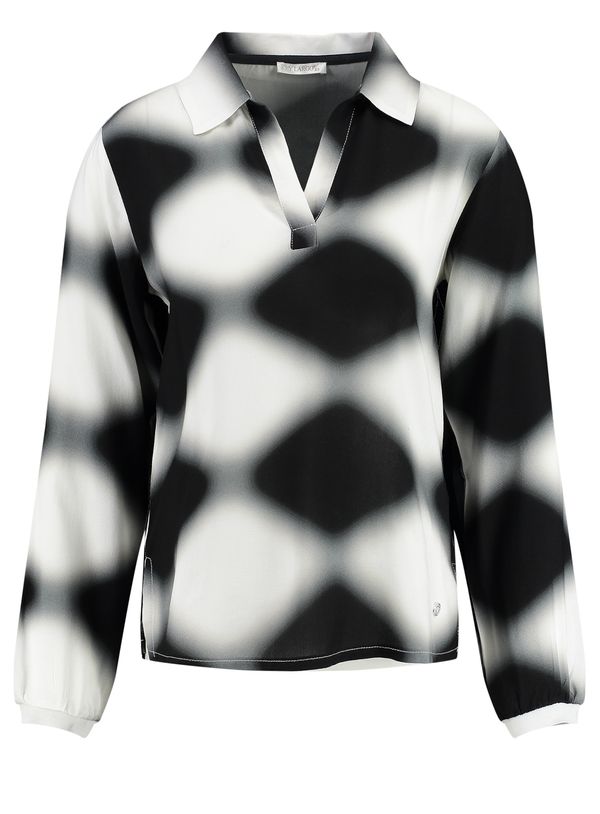 Key Largo Key Largo Блуза 'MINERVA'  черно / бяло