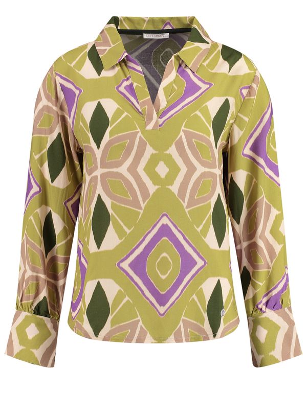 Key Largo Key Largo Блуза 'REVIVAL'  зелено / пъстро