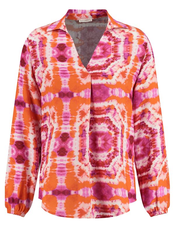 Key Largo Key Largo Блуза 'TRANCE'  светлосиво / оранжев меланж / бледорозово