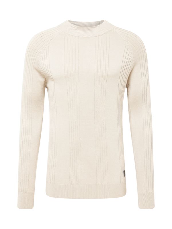 Key Largo Key Largo Пуловер 'EMOTION'  камък / тъмносиво / черно