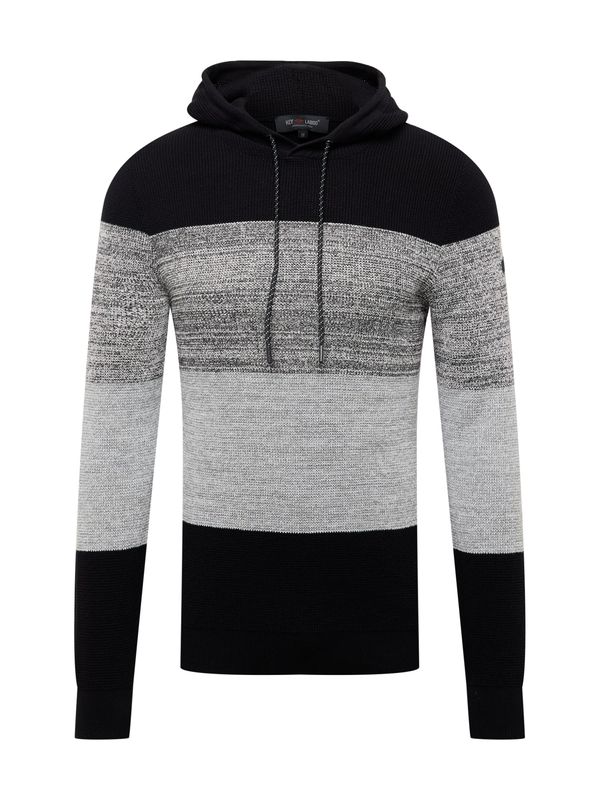 Key Largo Key Largo Пуловер 'JULIAN'  сребърно сиво / сив меланж / черно