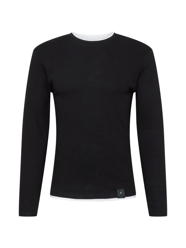 Key Largo Key Largo Пуловер 'Sarasota'  черно / бяло