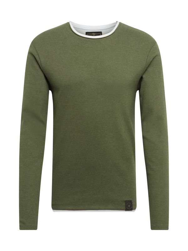 Key Largo Key Largo Пуловер 'Sarasota'  сиво / каки / черно / бяло