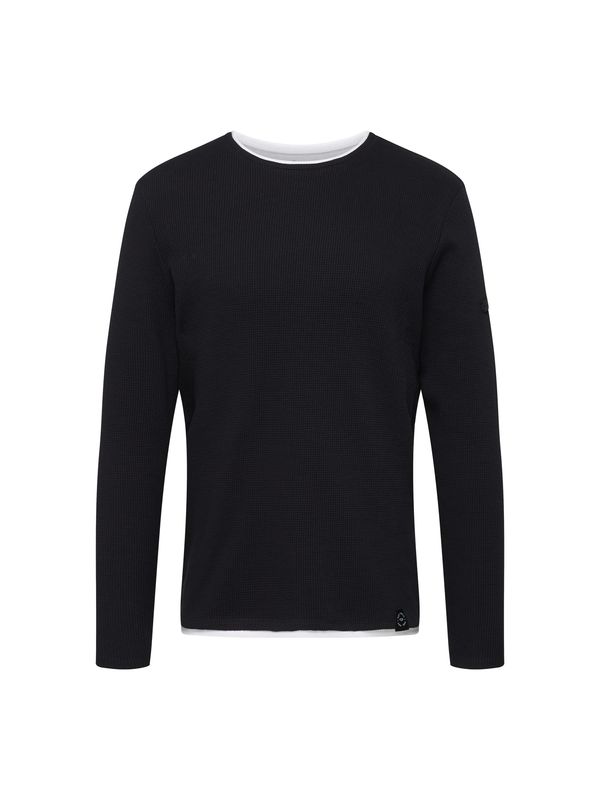 Key Largo Key Largo Пуловер 'Stefano'  нощно синьо / бяло