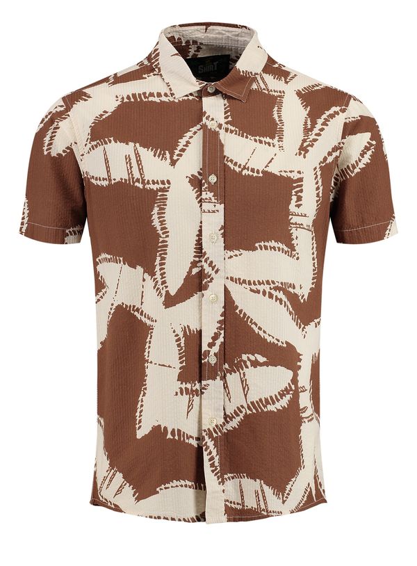 Key Largo Key Largo Риза 'MSH SPARX'  кремаво / кафяво