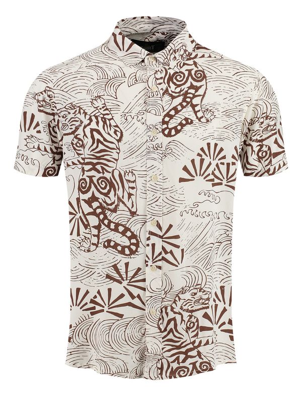 Key Largo Key Largo Риза 'RESORT'  бежово / кафяво / бяло