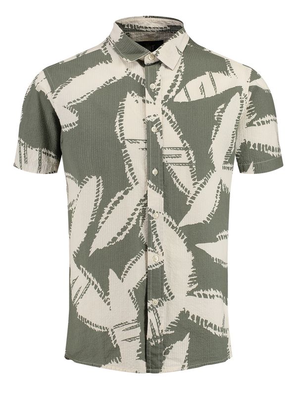 Key Largo Key Largo Риза 'SPARX'  екрю / зелено