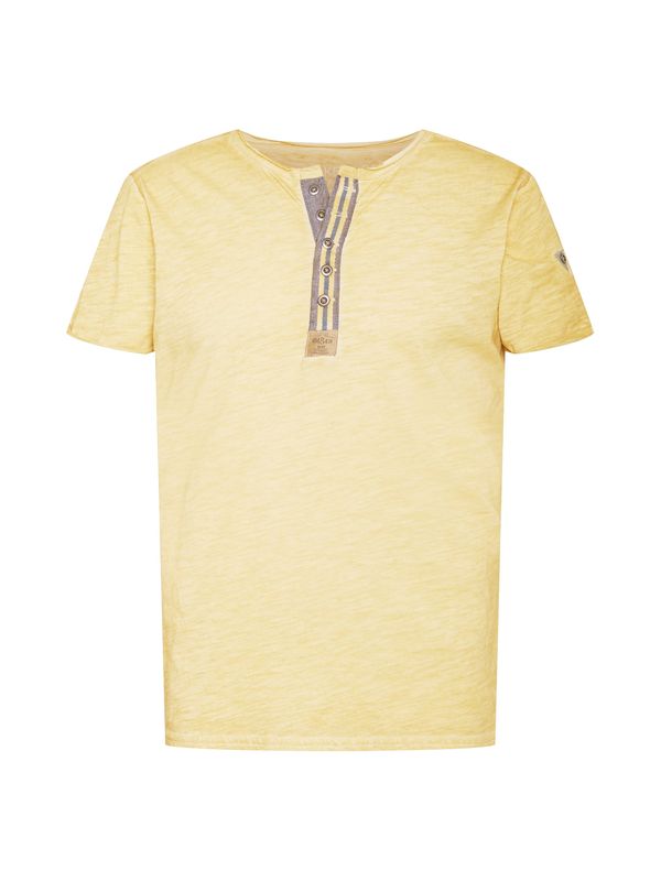 Key Largo Key Largo Тениска 'Arena'  жълт меланж / сиво