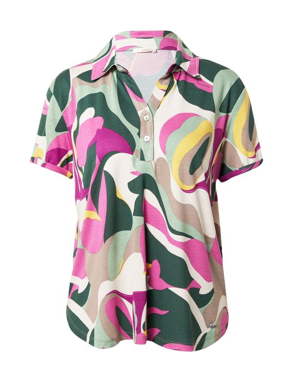 Key Largo Key Largo Тениска  бежово / зелено / пастелно зелено / розово