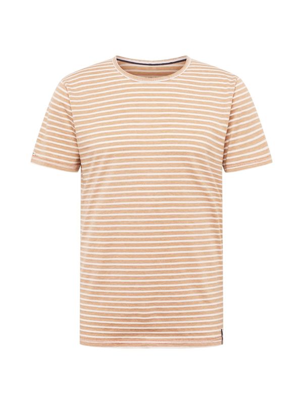 Key Largo Key Largo Тениска 'DANILO'  цвят "пясък" / черно / бяло