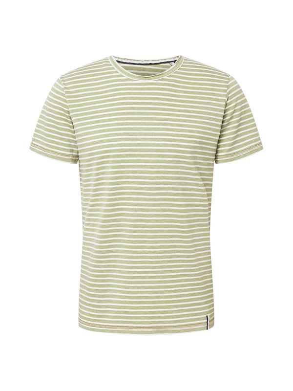 Key Largo Key Largo Тениска 'DANILO'  светлозелено / бяло