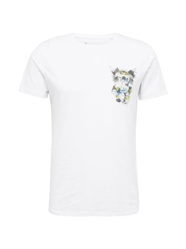 Key Largo Key Largo Тениска 'DARK FATE'  светлосиньо / светложълто / сиво / бяло