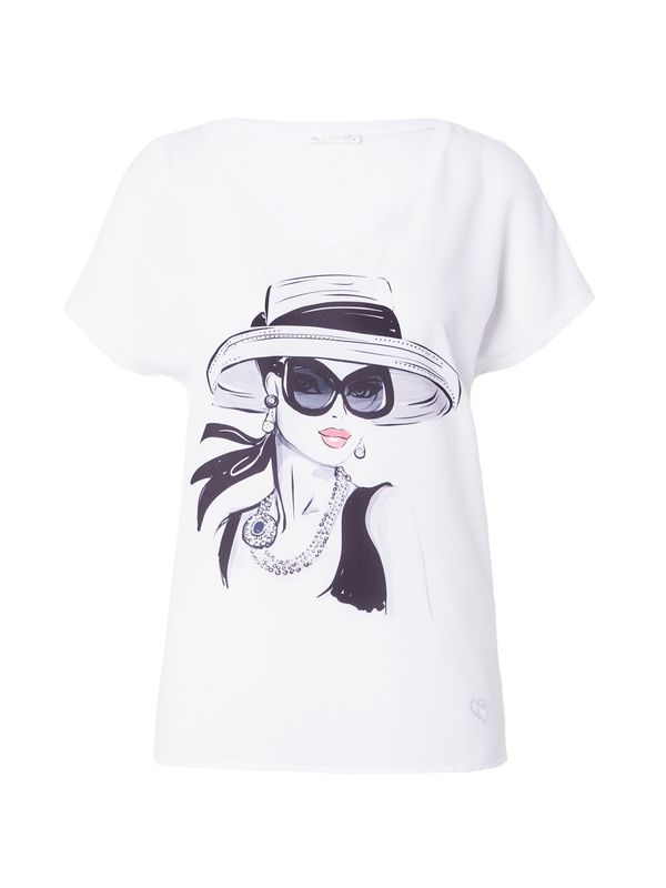 Key Largo Key Largo Тениска 'EDDA'  нейви синьо / черно / сребърно / бяло