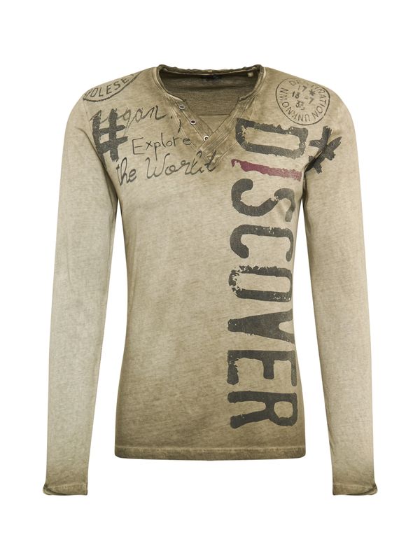 Key Largo Key Largo Тениска 'Explore'  каки