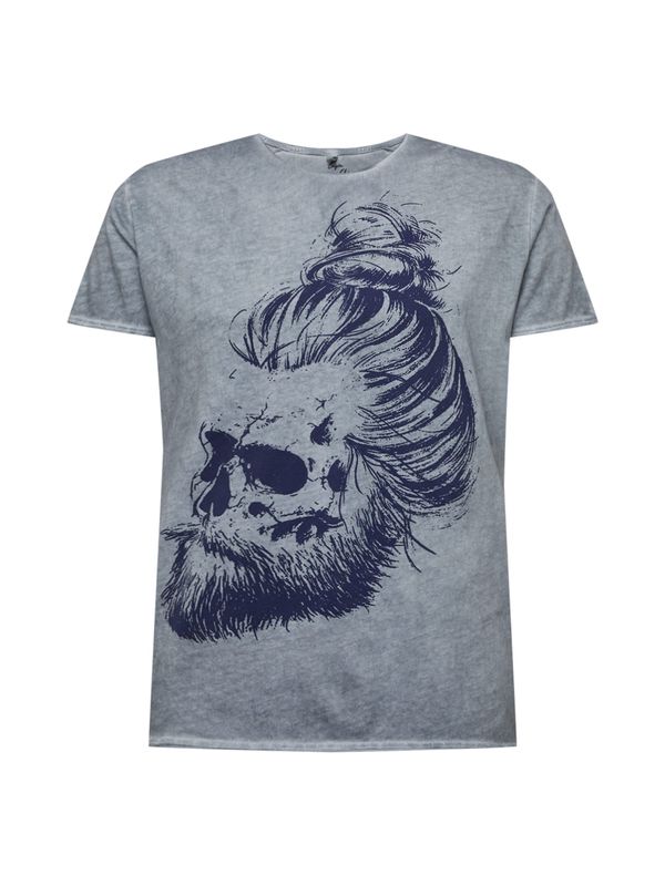 Key Largo Key Largo Тениска 'GARETH'  нощно синьо / гълъбово синьо