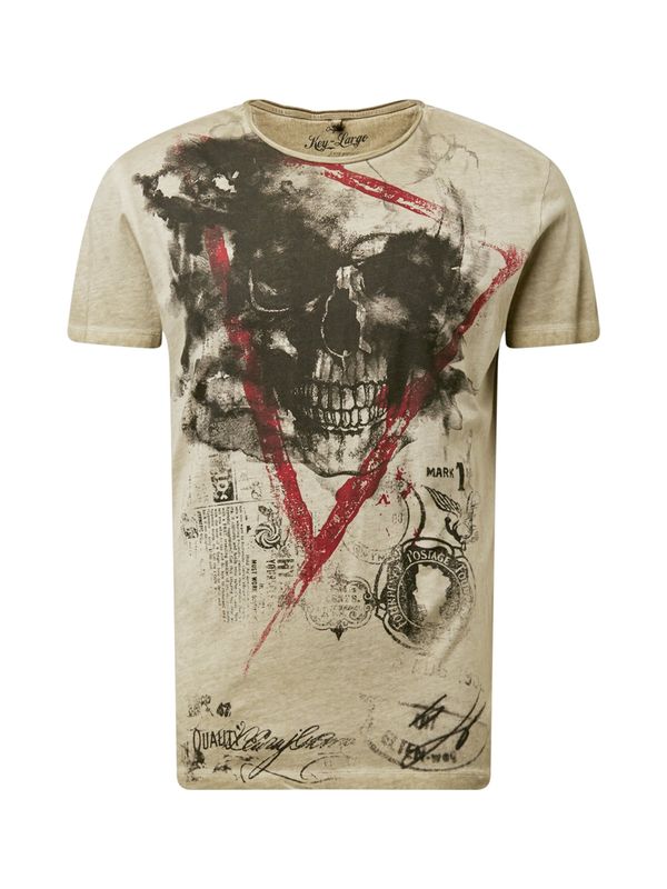 Key Largo Key Largo Тениска  каки / тъмночервено / черно