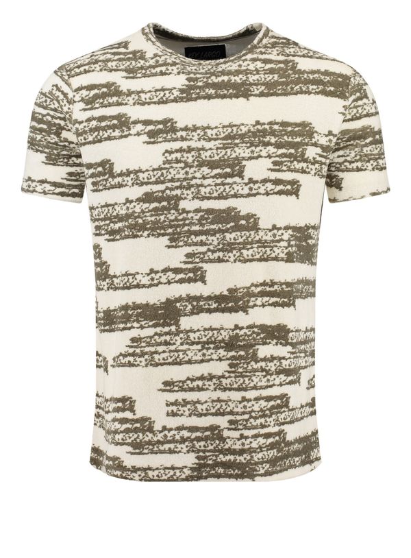 Key Largo Key Largo Тениска 'LUKE'  каки / тъмнозелено