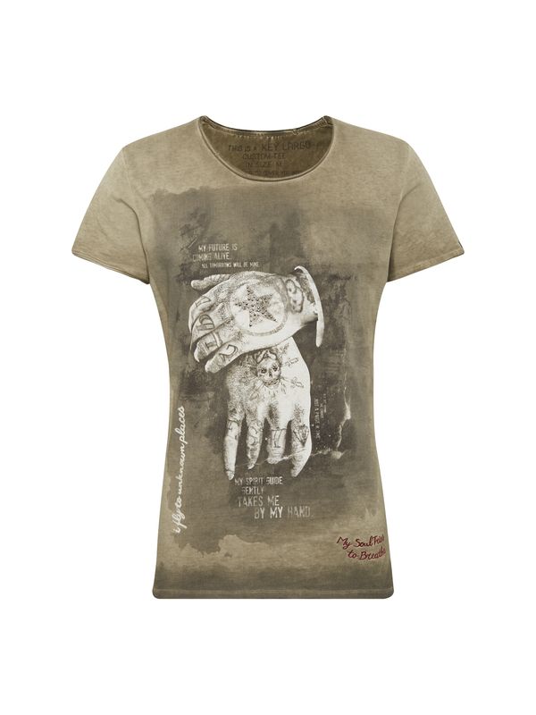 Key Largo Key Largo Тениска 'MT ALIVE round'  зелено